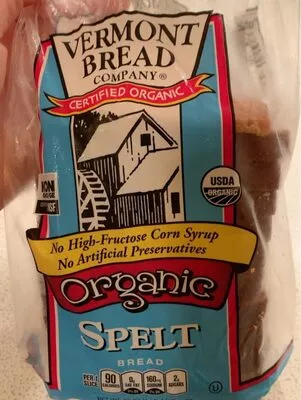 Organic spelt bread Vermont Bread Company 20 oz, code 0025911000338