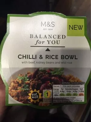 Chilli & Rice Bowl Marks & Spencer 300 g, code 00263948