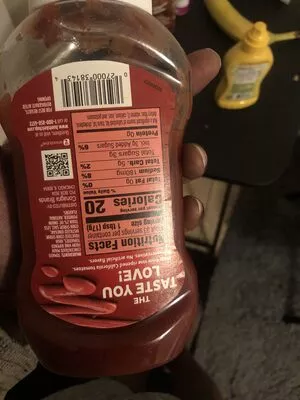 Tomato ketchup squeeze bottle Hunts , code 0027000381434