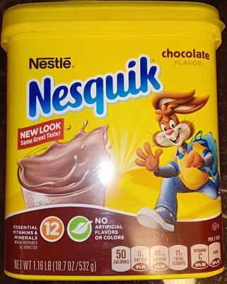 Chocolate flavor milk powder Nesquik , code 0028000321956