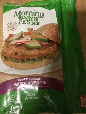 Garden veggie burgers, garden morningstar 268 g, code 0028989100689