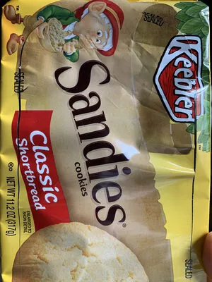 Keebler, sandies, classic shortbread cookies Keebler 21, code 0030100100195