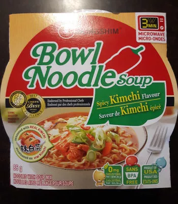 Bowl noodle soup, spicy kimchi Nongshim 86 g, code 0031146250301