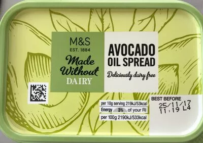 Avocado oil spread M&S 250 g, code 00328920