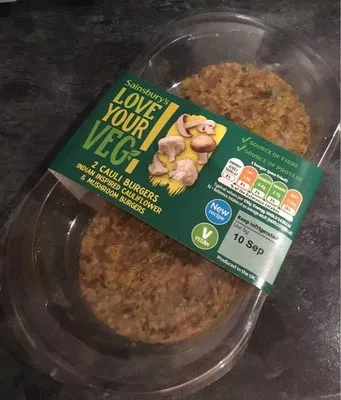 2 cauli burger Sainsbury's , code 00330794