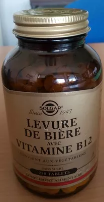 Levure de bière avec vitamine B12 Solgar 142,75 g (250 tablettes), code 0033984004009