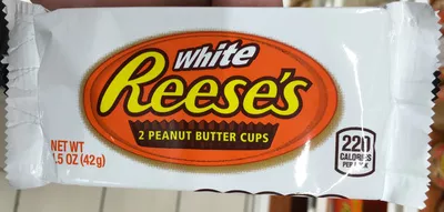 White Reese's Peanut Butter Cups Hershey's,  Reese's 42 g, code 0034000003341