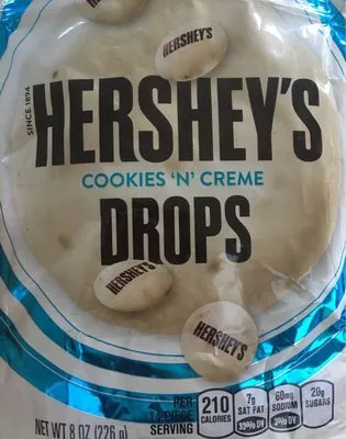 Hershey Cookie'n'creme Drop Bag Hershey’s 8 oz, code 0034000271061