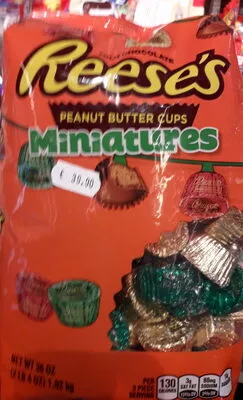 Reese's miniatures Milk chocolate miniatures, peanut butter  , code 0034000449361