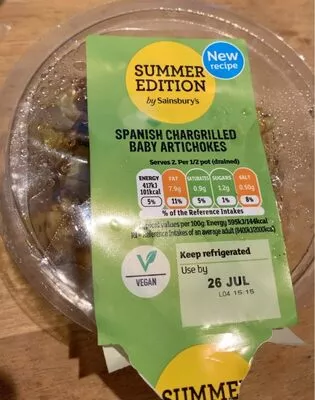 Spanish chargrilled baby articoked By Sainsbury's , code 00358613