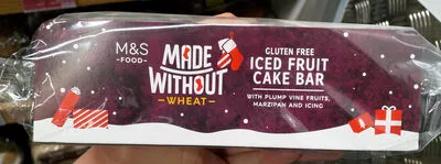 Made Without Wheat Top Iced Christmas Cake Bar Marks & Spencer 450 g, code 00361644