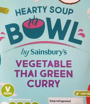 Vegetable Thai Curry Hearty Soup Bowl By Sainsbury's , code 00367165