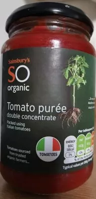 So organic tomato purée Sainsbury's SO Organic , code 00377812