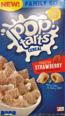 Frosted strawberry cereal, frosted strawberry Kellogg 17 oz, code 0038000201790