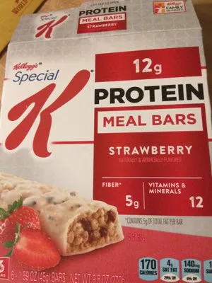 Protein meal bars, strawberry kellogg's 270 g, code 0038000291760