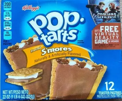 Toaster pastries, frosted s'mores Kellogg's 624g, code 0038000321207