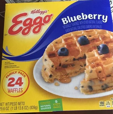 Waffles, blueberry Kellog , code 0038000333606