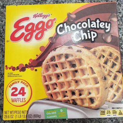 Chocolatey chip waffles, chocolatey chip Kellogg's , code 0038000333644