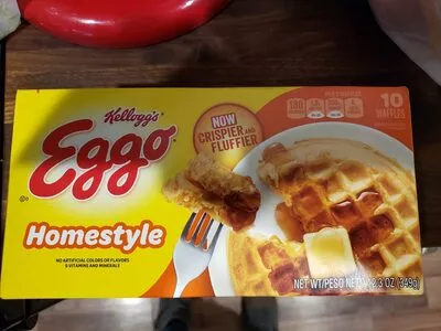 Eggo homestyle waffles Kellogg's , code 0038000402609