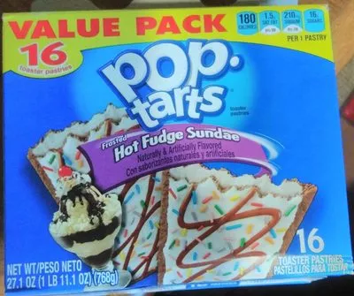 Toaster pastries, frosted hot fudge sundae Pop-Tarts , code 0038000503719