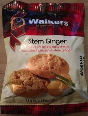 Walkers Stem Ginger biscuits Walkers 25 g, code 0039047050044