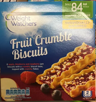 Fruit Crumble Biscuits Weight Watchers 6 * 22,5 g (135 g), code 0039047153707