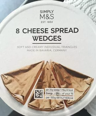 8 Cheese Spread Wegdes Marks & Spencer , code 00391085