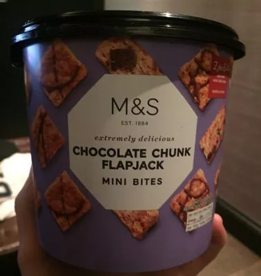 Chocolate Chunk Flapjack Mini Bites Marks & Spencer 235 g e, code 00399968