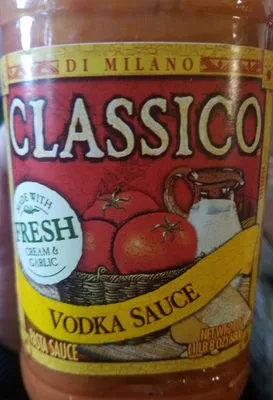 Classico, vodka pasta sauce classico 1lb jar, code 0041129077054