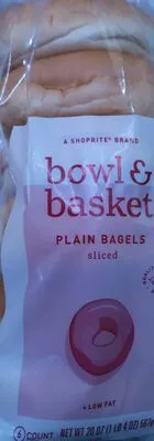 Plain Bagels, Sliced Bowl & Basket 20 oz, code 0041190576807