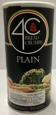 4c, plain bread crumbs 4c 425 g., code 0041387612158