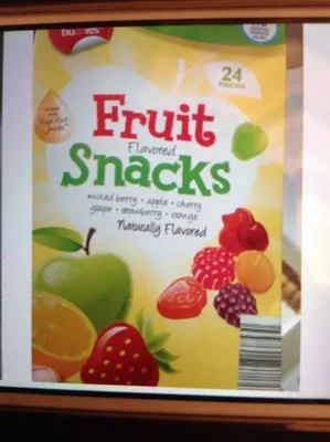 Fruit Flavoured Snacks Aldi 24 pouches, code 0041498138530