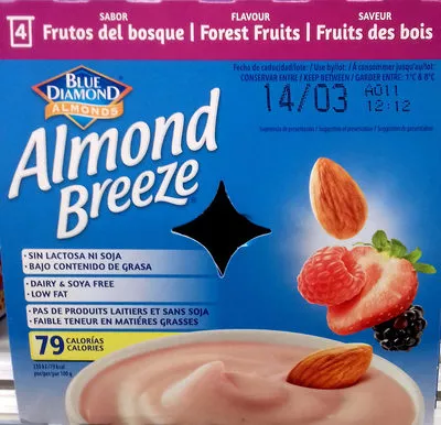 Almond Breeze - Frutos del bosque Blue Diamond Almonds 460 g (4 x 115 g), code 0041570122402