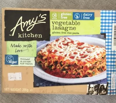 Vegetable lasagna (dairy free) Amy's Kitchen 255 g, code 0042234009442