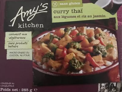 Curry thai aux legumes et riz au jasmin Amy's Kitchen 250, code 0042272009572