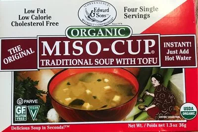 Organic traditional soup with tofu Edward & Sons Trading Co.  Inc , code 0043182000925