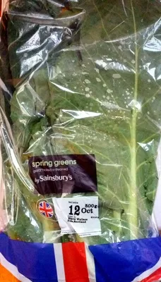 Spring Greens Sainsbury's, by sainsbury's 500g, code 00433174