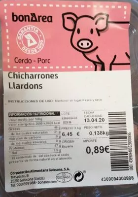 Chicharrones Bonarea 21 g, code 00436909409320000896