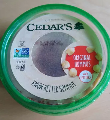 original hommus cedar's 284 g, code 0044115103010