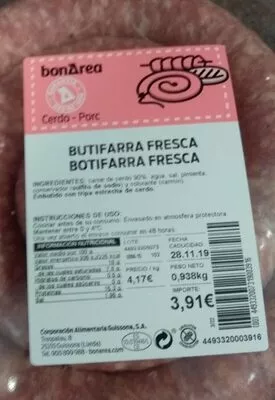 Butifarra fresca Bonarea , code 00449332007319003916