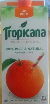 Jus d'orange à 100% Tropicana 1,65 L, code 0048500201619