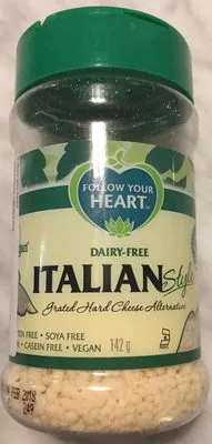 Grated hard cheese alternative Follow Your Heart , code 0049568600420