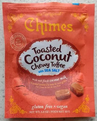 Toasted Coconut Chewy Toffee with Sea Salt Chimes 80 g, code 0051299111632