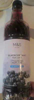 Blackcurrant High Juice Marks & Spencer 1 L e, code 00524889