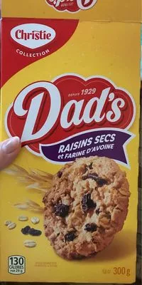 Dads Biscuit Farine Avoine Raisin Christie , code 0056833000069