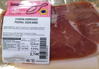 Jamón Serrano Bonarea 32 g, code 00569006400120002742