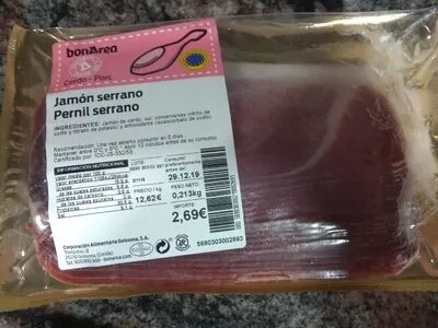 Jamón serrano Bonarea , code 00569030300219002691