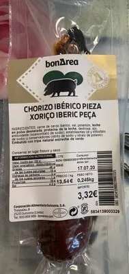 Chorizo ibérico pieza Bonarea , code 00583413900220003325