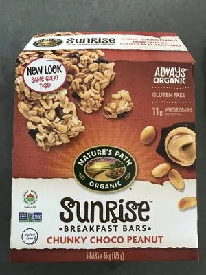 Sunrise breakfast bars Nature’s organic 5, code 0058449153047