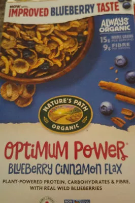 Organic optimum power blueberry cinnamon flax Nature's Path Organic, Nature's Path , code 0058449777007